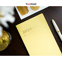 YouthWill 两日一页手帐本 2024 SlimA5 巴川纸 日计划 日记本 时间轴 记事本