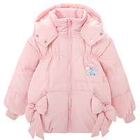 Disney 迪士尼 儿童羽绒服冬季女童冬装外套中长款2023新童装宝宝女孩洋气
