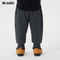 M.Latin 马拉丁 童装儿童裤子23冬装男童女童小童加绒保暖长裤童趣卫裤