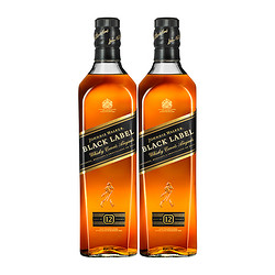 JOHNNIE WALKER 尊尼获加 黑牌黑方苏格兰威士忌 500ml*2瓶