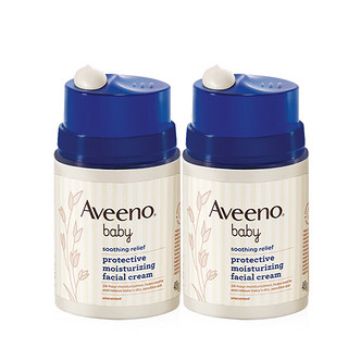 Aveeno 艾惟诺 艾维诺（Aveeno）宝宝舒缓防护面霜 儿童小喷泉润肤霜 儿童小喷泉润肤霜 48g 2瓶