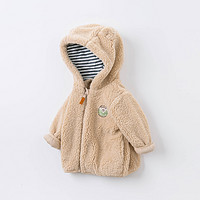 88VIP：戴维贝拉 男童外套冬季新款童装小童宝宝外衣儿童衣服连帽