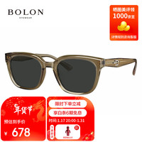 暴龙（BOLON）眼镜2024年方框太阳镜防紫外线开车墨镜男女潮 BL3165A60 A60-透焦糖色(非偏光)