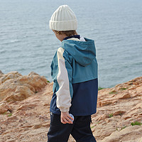 88VIP：戴维贝拉 包邮戴维贝拉男童加绒外套中大童防水冲锋衣2023新款冬装儿童上衣