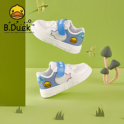 B.Duck bduck小黄鸭童鞋小童板鞋男童网面低帮儿童鞋子时尚透气