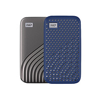 铂优WD西部数据随行SSD版固态移动硬盘包随行版保护套防摔防滑套硅胶套 深蓝色