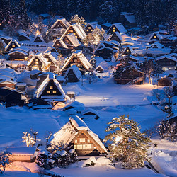 或許是日本最美雪景燈光秀！春節不加價！日本名古屋飛驒高山白川鄉合掌村一日游