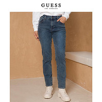 GUESS 盖尔斯 女士个性小众纯色休闲牛仔裤-YM4D8150