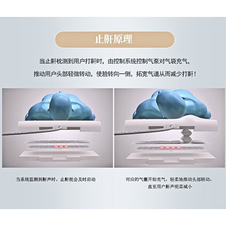 Nitetronic添眠智能止鼾枕Z1P 防打呼噜打鼾 德国技术止鼾APP可查 全【枕高可调节版】 升级版-枕高可调【】