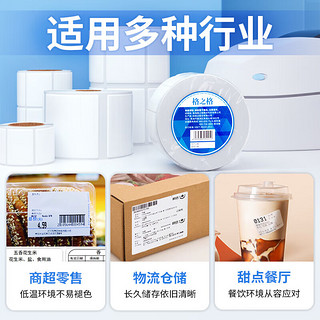 格之格 通用热敏标签纸不干胶打印纸 商品标价条码背胶贴纸 防伪标签贴 三防材质100mm*150mm 12卷 350张/卷