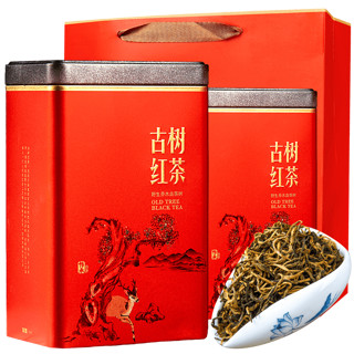 一品萃 云南滇红茶新茶凤庆茶特级古树金芽茶叶250g*2罐装浓香型