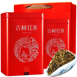 一品萃 云南滇红茶新茶凤庆茶特级古树金芽茶叶250g*2罐装浓香型