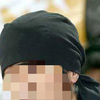 头巾男包头 个性韩版吸汗透气排汗头饰hiphop嘻哈海盗帽发带头带运动头巾 黑色
