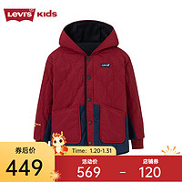 Levi's 李维斯童装冬季儿童外套男童双面穿棉服兔年生肖款 黑美人 130/64(7)