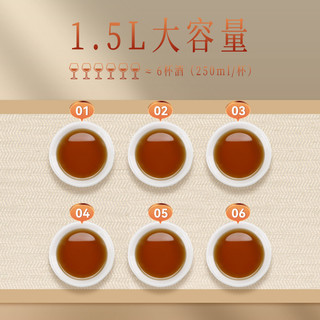 会稽山 绍兴黄酒 半干型 1.5L*6瓶 整箱
