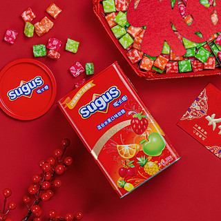 WRIGLEY 箭牌 瑞士糖新年货礼盒混合水果口味罐装小零食箭牌糖果婚庆喜糖