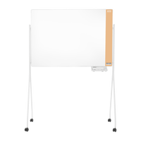 普乐士 巭克拉-优墨 脚架式磁性白板（淡金色边框 1200*900mm ）商务磁性书写板/教学/办公/会议/儿童画板