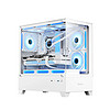 GX720M逐风白色无立柱海景房机箱（M-ATX/主板背插/侧置240水冷/双面钢化玻璃/9风扇位/40系显卡）
