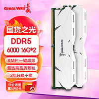 Great Wall 长城 16G*2 套条 DDR5 6000 马甲条 台式机内存条