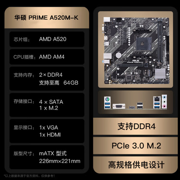 AMD主板_AMD MD 锐龙CPU搭华硕B450/B550M 主板CPU套装 华硕 TUF B450M-PRO多少钱-什么值得买