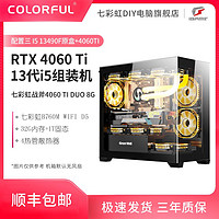 COLORFUL 七彩虹 RTX4060Ti战斧DUO 8G/intel i5 13490F电竞组装机海景房