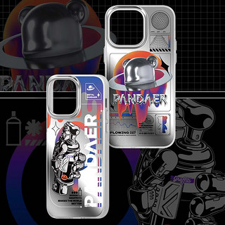 魅族（meizu）PANDAER 自由金属妙磁抗菌壳Click按键模组  自由金属-GRAFFITO（亮面） iPhone 14 Pro Max