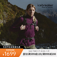 破冰者 女款美丽诺Realfleece™ Elemental II 户外滑雪拉链外套 0A56SR 853/暗夜光影色 L