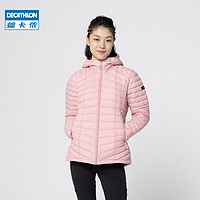 DECATHLON 迪卡侬 户外情侣轻薄运动羽绒服保暖短款女连帽上衣ODT3 TREK100