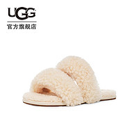 UGG 秋季女士毛绒居家外出休闲舒适经典一字拖鞋 1130837 CYNT | 天然乳白色 39