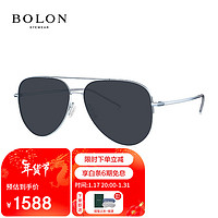 BOLON 暴龙 眼镜度数近视太阳镜墨镜 BL8087C70 1.67灰色偏光