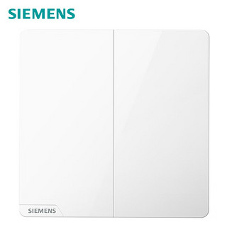 SIEMENS 西门子 皓彩 开关面板 二开双控 雅白