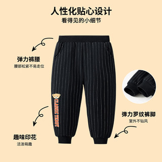 Classic Teddy精典泰迪童装儿童加绒裤子男童加厚棉裤中小童保暖长裤 字母 110