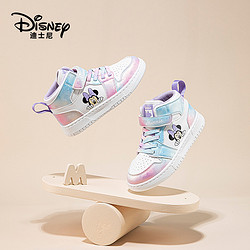 Disney 迪士尼 童鞋女童板鞋春秋轻便软底中大童运动鞋新款拼接女孩鞋子潮