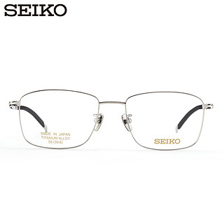 精工(SEIKO)男士商务钛合金光学眼镜架日本T7450 0OIL 凯米U6防蓝光1.67 0OIL-黑色