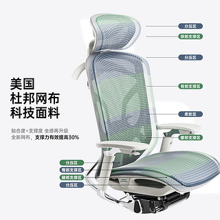 有谱蝴蝶2代人体工学椅电脑椅办公椅子电竞椅老板椅靠背 黑框黑网+美国网仿生-智享版