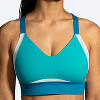 布鲁克斯（BROOKS）女跑步内衣文胸高强度防震胸罩收副乳 350082001 尼罗绿 32/70A/B