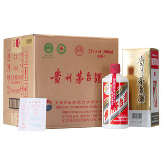 MOUTAI 茅台 飞天2017年酱香型白酒 53度500ml*6瓶原箱 陈年老酒/收藏酒