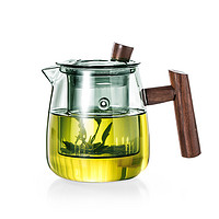 88VIP：豪峰 玻璃泡茶壶茶水分离过滤泡茶杯耐热透明茶具家用茶道杯