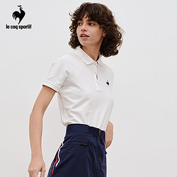 le coq sportif 乐卡克 法国公鸡2024春季新品女士透气T恤短袖POLO