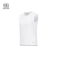 可隆 KOLON SPORT户外休闲衣运动女子弹力针织马甲条纹马夹上衣 LKVT4ST720-IV象牙白 155/XS