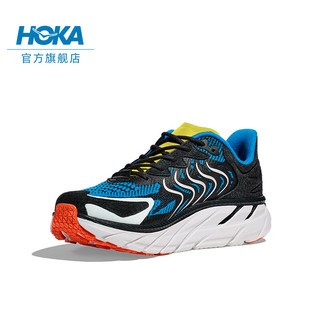 HOKA ONE ONE男女款秋冬克利夫顿LS运动休闲鞋CLIFTON LS精致鞋面复古 黑色 / 深海蓝 40