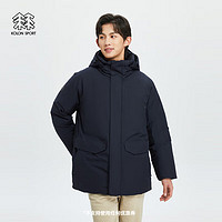 KOLON SPORT/可隆羽绒服 男子户外极地系列戈尔科技防风防泼水鹅绒服 LHDJ3WTK13-BK 黑色 170/M