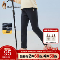 暇步士(Hush Puppies)童装儿童女童一体绒打底裤舒适保暖打底 藏蓝 155cm(偏大半码)
