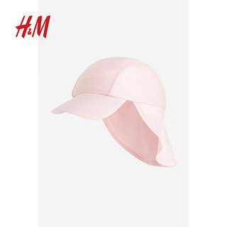 H&M2024春季童装女婴幼童帽子UPF 50遮阳鸭舌帽1125202 浅卡其绿010 42个