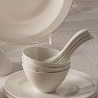 NARUMI/鸣海 Esprit系列 饭碗、26/13/18cm叶形碗、22/19.5/14cm碗 骨瓷 11cm饭碗(3只)/50180-2699G无盒