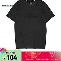 SKECHERS 斯凯奇 男子针织短袖T恤衫 短袖衫 L223M073-0018 M