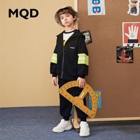 马骑顿 MQD童装男大童连帽套装9231W2201 黑色 120cm
