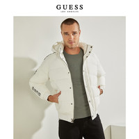 GUESS冬季男连帽休闲立领时尚棉衣-M1BL12WE6K0