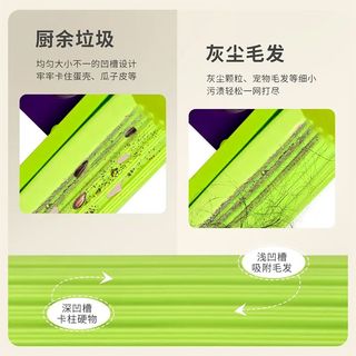 妙潔 妙洁对折海绵拖把家用一拖净 吸水胶棉挤水拖把 免手洗懒人墩布 2包替换头（灰色）
