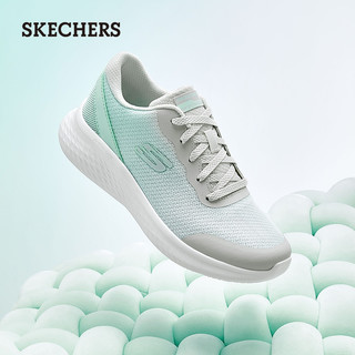Skechers斯凯奇跑步鞋春季女男鞋同款撞色软底缓震运动鞋